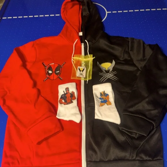 Deadpool and Wolverine sweater set